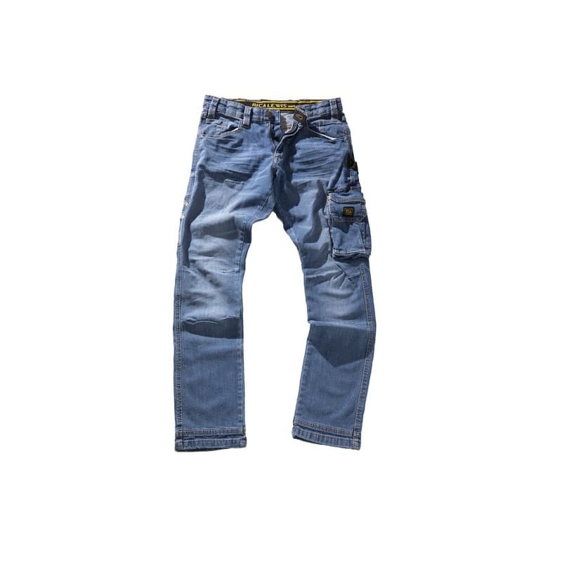 Jean multipoches stretch job entre 4 et 6 300 - 400 g bleu 48 jean coton, élasthanne 1 pièce(s) jean multipoches stretch stone t48 - rica lewis