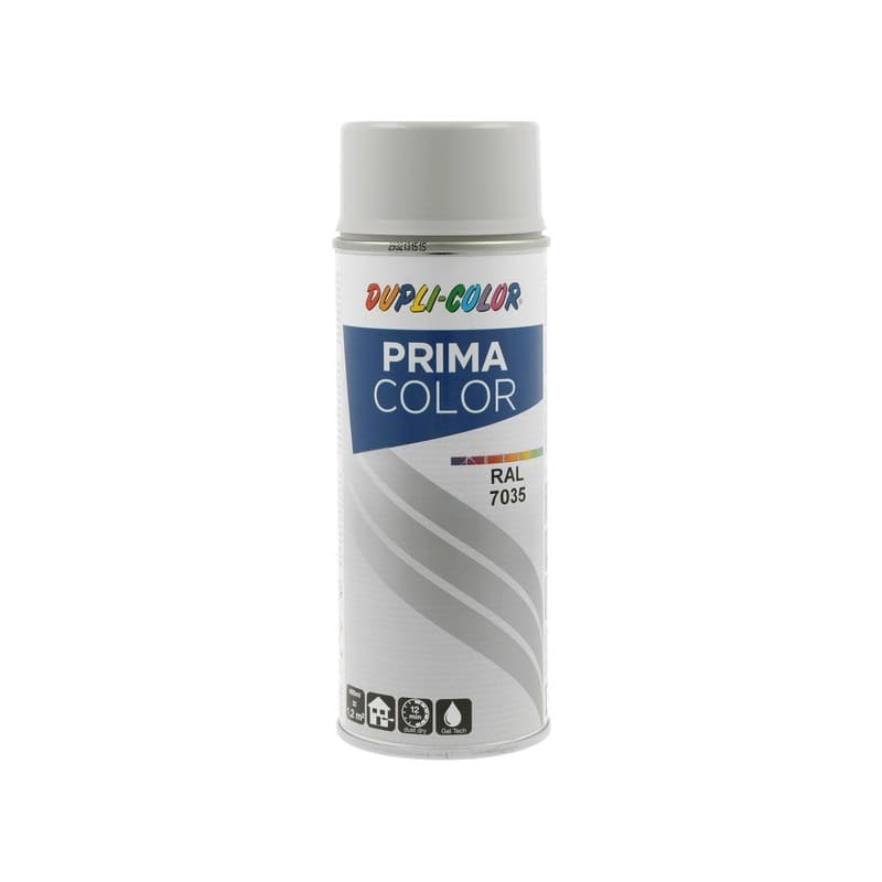 Peinture prima aérosol prima ral 7035 gris lumineux supports neufs ou sains courante 2 heure(s) 2 m²/l 2 solvantée intérieur/extérieur 1 aérosol(s) de
