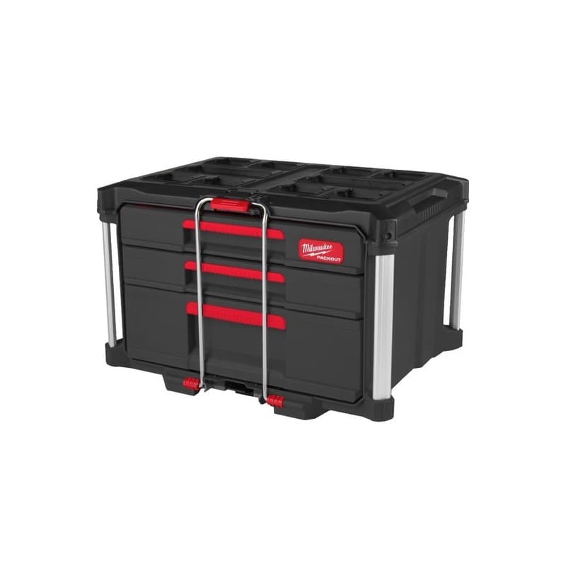 Coffret à outils à tiroirs packout™ 1 pièce(s) coffret packout™ 2 petits tiroirs + 1 grand tiroir coffret plastique oui 56.4 cm 41.4 cm 36.3 cm - milw