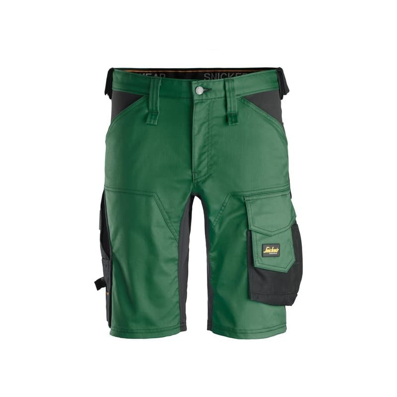 Short de travail allround vert 200 - 300 g entre 4 et 6 36 bermuda 1 pièce(s) coton / polyester, élasthanne short allround stretch vert foncé t36 - sn