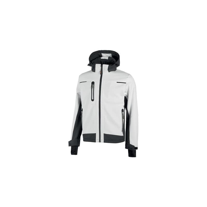 Softshell space blanc entre 4 et 6 xl softshell polyester / spandex 300 - 400 g 1 pièce(s) veste softshell space blanc txl - upower