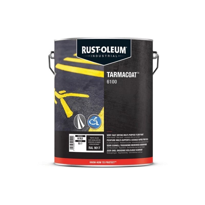 Peinture de sol à séchage ultra-rapide tarmacoat™ supports neufs ou sains acrylique brosse/rouleau, pistolet sans air eau 1 heure(s) très soigné murs