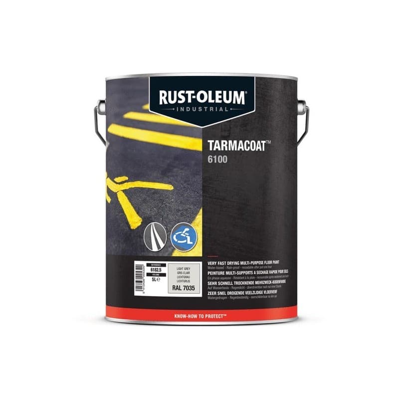 Peinture de sol à séchage ultra-rapide tarmacoat™ supports neufs ou sains acrylique brosse/rouleau, pistolet sans air eau 1 heure(s) très soigné murs