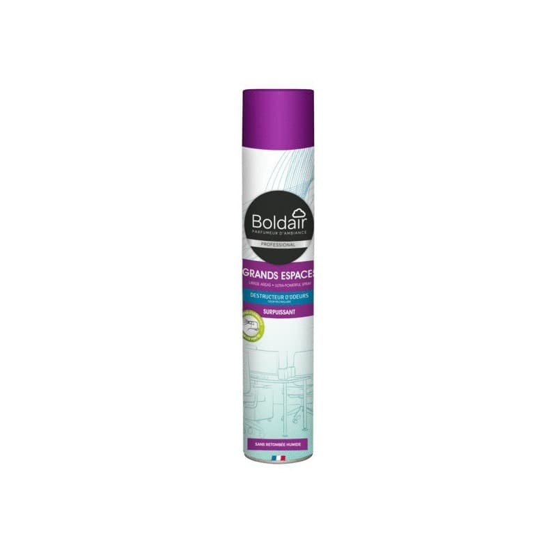 Désodorisant grands espaces désodorisant grandes espaces destructeur d'odeurs 1 aérosol(s) de 750 millilitre(s) spray neutre 750 ml - boldair