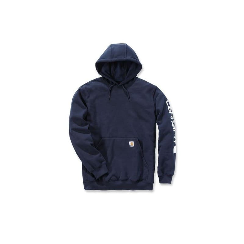 Sweat-shirt logo xl 300 - 400 g entre 1 et 3 bleu polyester / coton sweat 1 pièce(s) sweat-shirt marine txl - carhartt