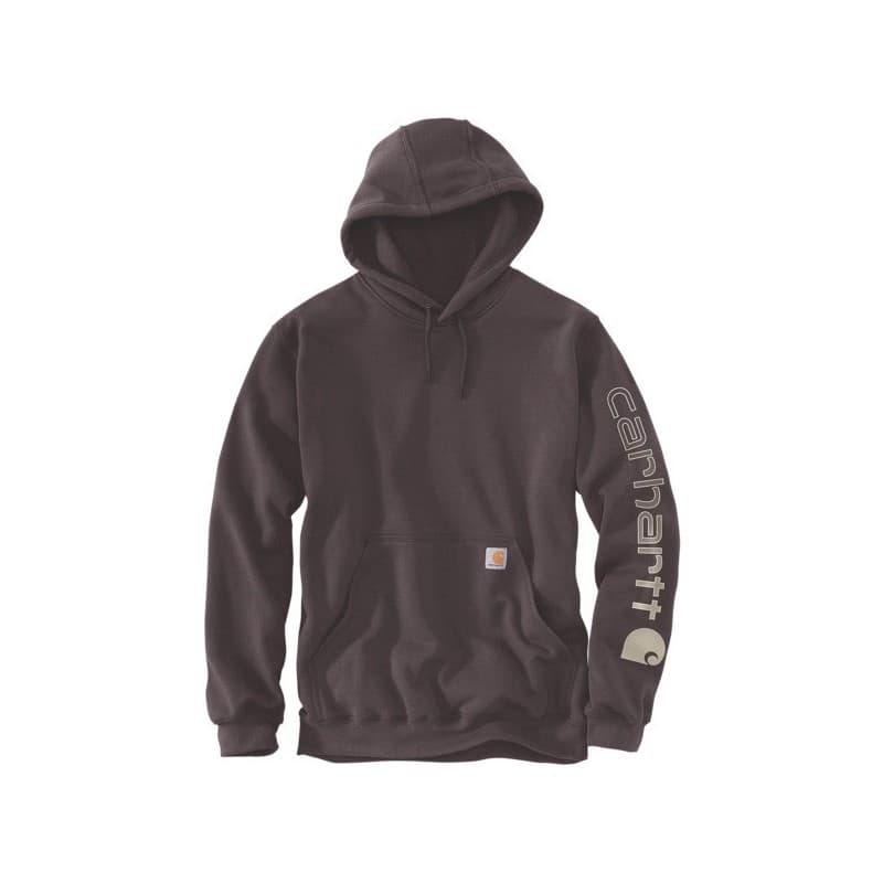 Sweat-shirt logo 300 - 400 g entre 1 et 3 polyester / coton marron xs sweat 1 pièce(s) sweat-shirt sepia txs - carhartt