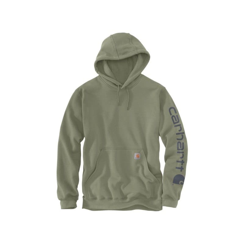 Sweat-shirt logo vert 300 - 400 g entre 1 et 3 polyester / coton xs sweat 1 pièce(s) sweat-shirt vert olive txs - carhartt