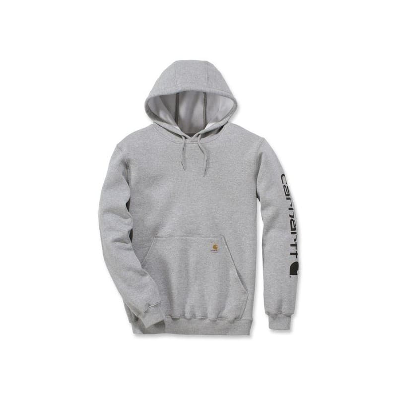 Sweat-shirt logo l gris 300 - 400 g entre 1 et 3 polyester / coton sweat 1 pièce(s) sweat-shirt gris tl - carhartt