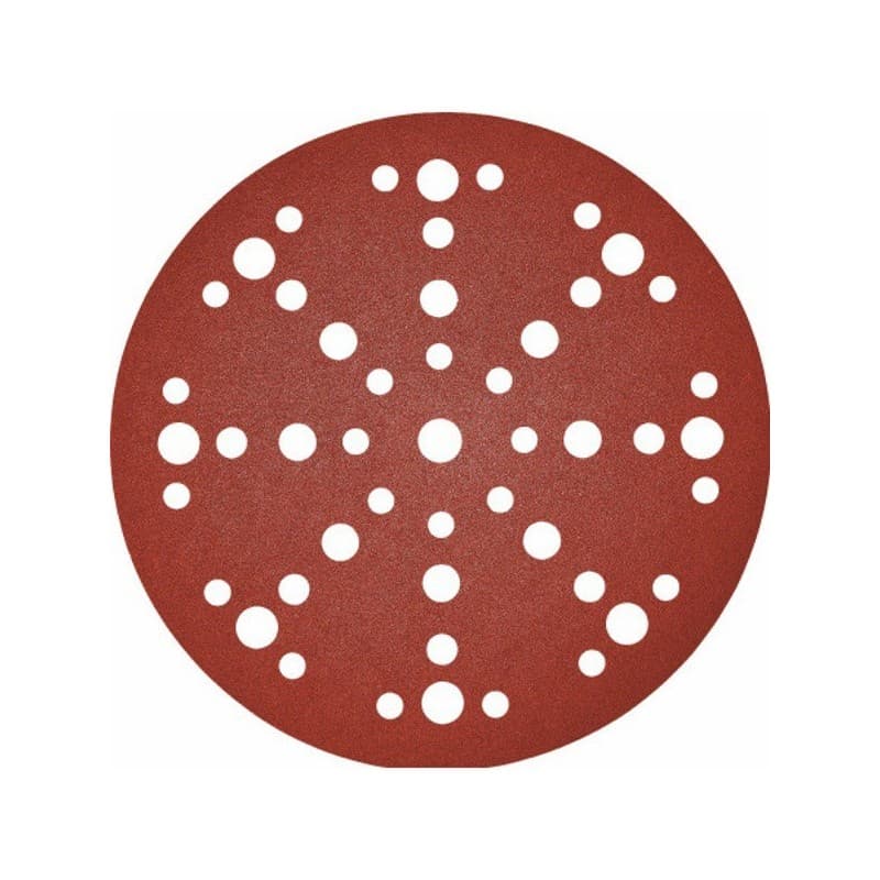 Disque abrasifs stickfix - papier rubin spécial bois 150 multi-trous 150 mm 1 blister(s) de 10 pièce(s) disque abrasif rubin stf ø150/48 gr150 ru2 - f