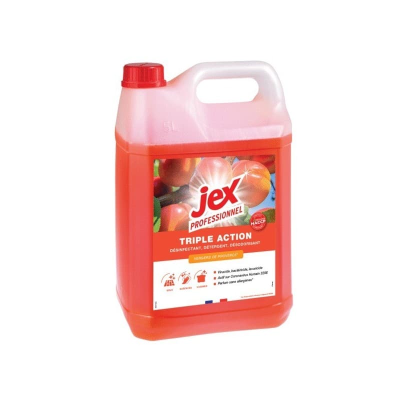 Nettoyant désinfectant triple action 1 bidon(s) de 5 litre(s) bouteille 5 litre(s) nettoyant nettoyant triple action - vergers de provence vergers de