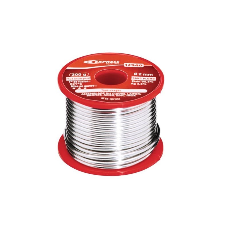 Soudure étain tous usages 1 bobine(s) de 200 gramme(s) soudure étain tous usages - guilbert express