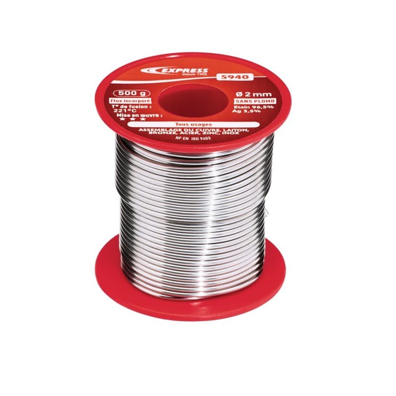 Soudure étain tous usages soudure étain tous usages 1 bobine(s) de 500 gramme(s) - guilbert express