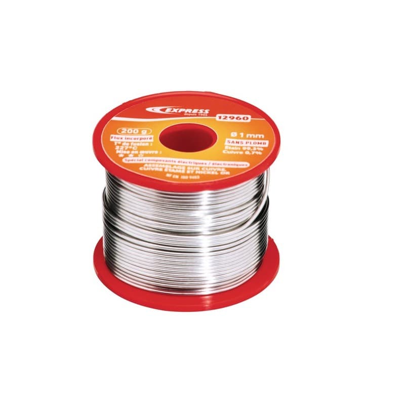 Soudure étain pour électrique et électronique 1 bobine(s) de 200 gramme(s) soudure étain pour électrique et électronique - guilbert express