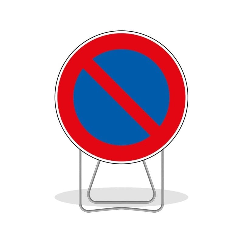 Panneau stationnement interdit ø 850 mm 1 pièce(s) réfléchissant acier galvanisé bk14 sens interdit panneau stationnement interdit ø 850 mm - nadia