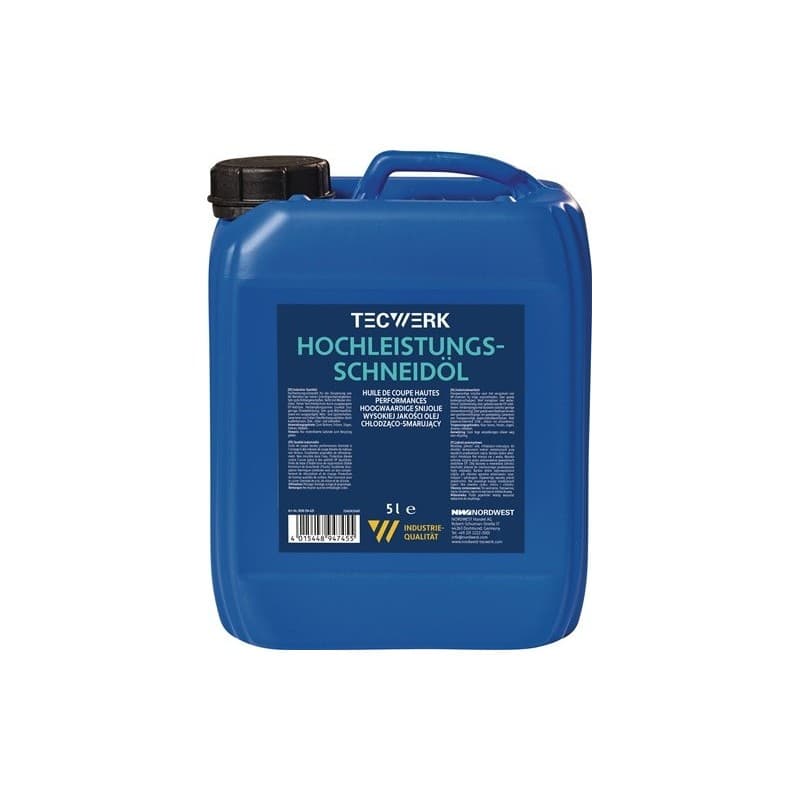 Huile de coupe à haute performance 5 l 1 pièce(s) huile de coupe à haute performance 5 l - tecwerk