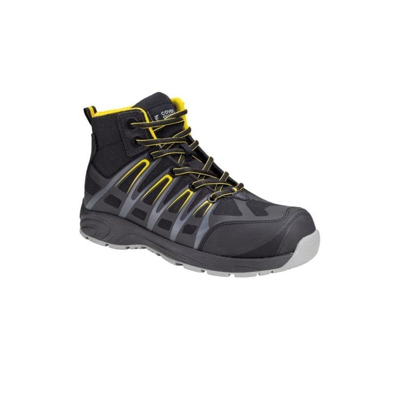 Chaussures de sécurité hautes aluni textile 46 composite caoutchouc 1 paire(s) hautes a - antistatique, src - résistance au glissement sols acier et c