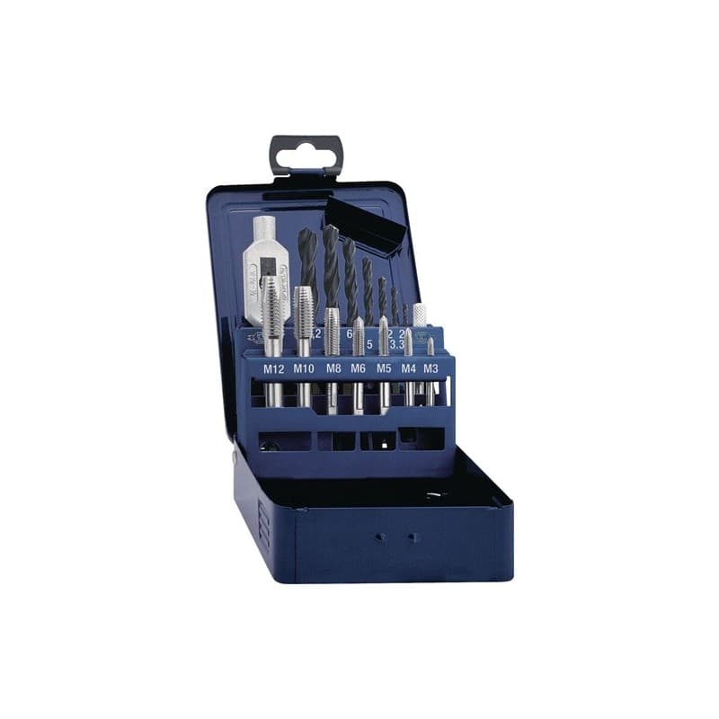 Jeu de tarauds din 352 m3-m12 15 pièces 1 pièce(s) jeu de tarauds din 352 m3-m12 15 pièces - tecwerk