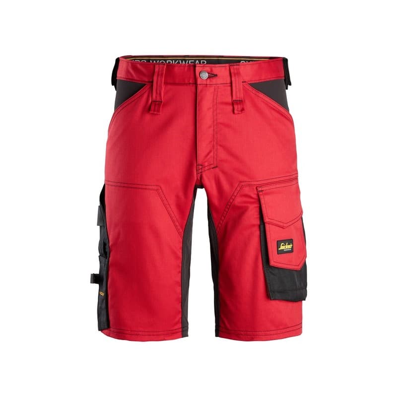Short de travail allround 200 - 300 g entre 4 et 6 rouge 58 bermuda 1 pièce(s) coton / polyester, élasthanne short allround stretch rouge t58 - snicke