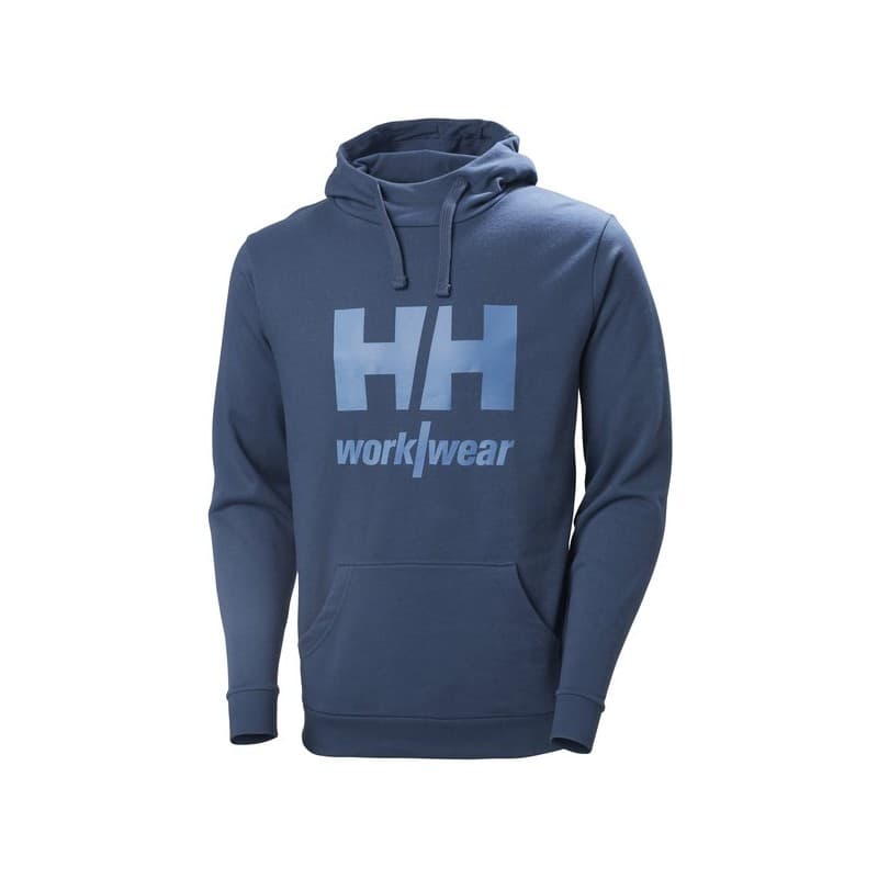 Sweat-shirt à capuche classic logo 200 - 300 g m entre 1 et 3 bleu coton / polyester sweat 1 pièce(s) sweat-shirt capuche classic logo bleu tm - helly