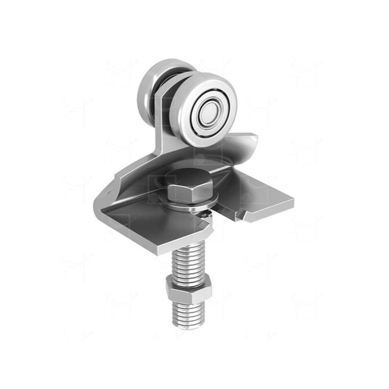 Montures série hercule 1 boîte(s) de 2 pièce(s) monture col de cygne rail 9030 2 galets øm12 - 140 kg - mantion sas