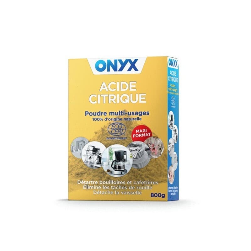 Acide citrique multi-usages acide citrique multi-usages 1 boîte(s) de 0.8 kilogramme(s) acide citrique 0.8 kg - onyx