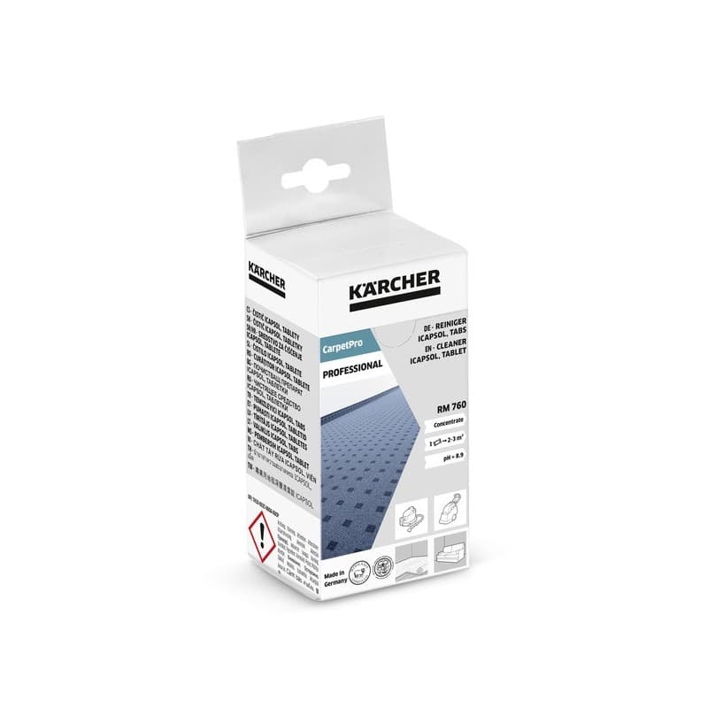 Nettoyant moquette rm 760 carpetpro en tablettes nettoyant moquette rm 760 carpetpro en tablettes 1 boîte(s) de 16 pièce(s) moquette, tapis - karcher