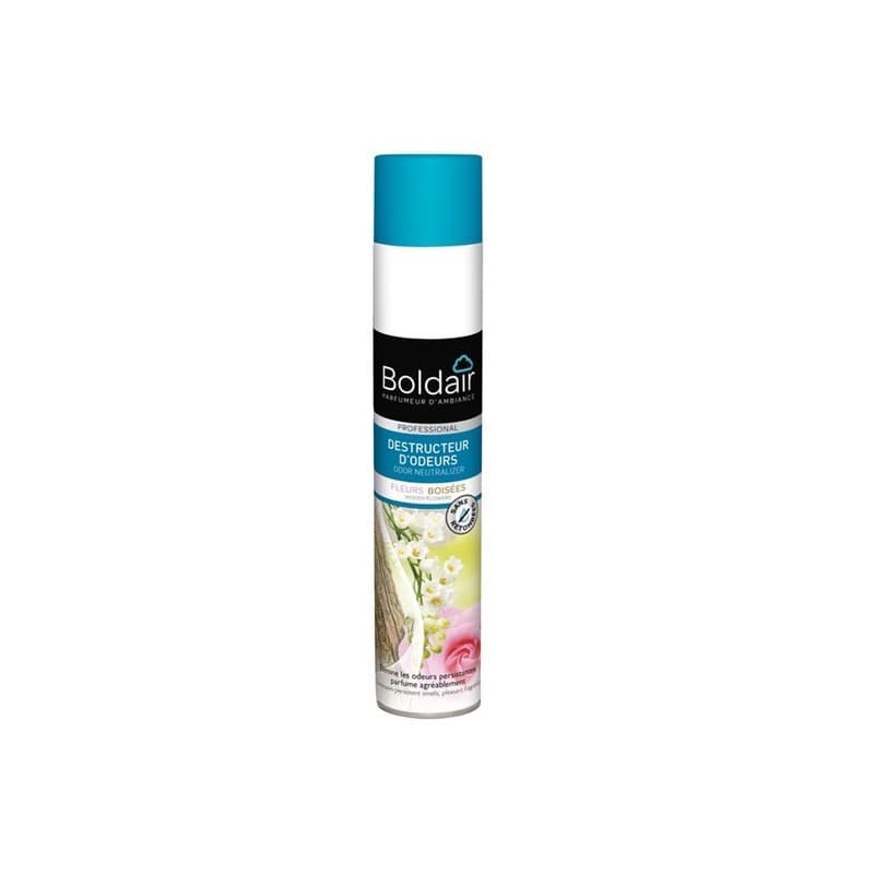 Destructeur d'odeurs parfumant - fleurs boisées 500 ml 1 aérosol(s) de 500 millilitre(s) spray destructeur d'odeurs parfumant - fleurs boisées fleurs