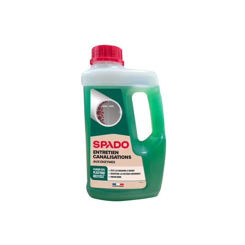 Entretien canalisations biologique 1 bidon(s) de 1 litre(s) 1 litre(s) canalisation désinfectant entretien canalisations biologique - spado