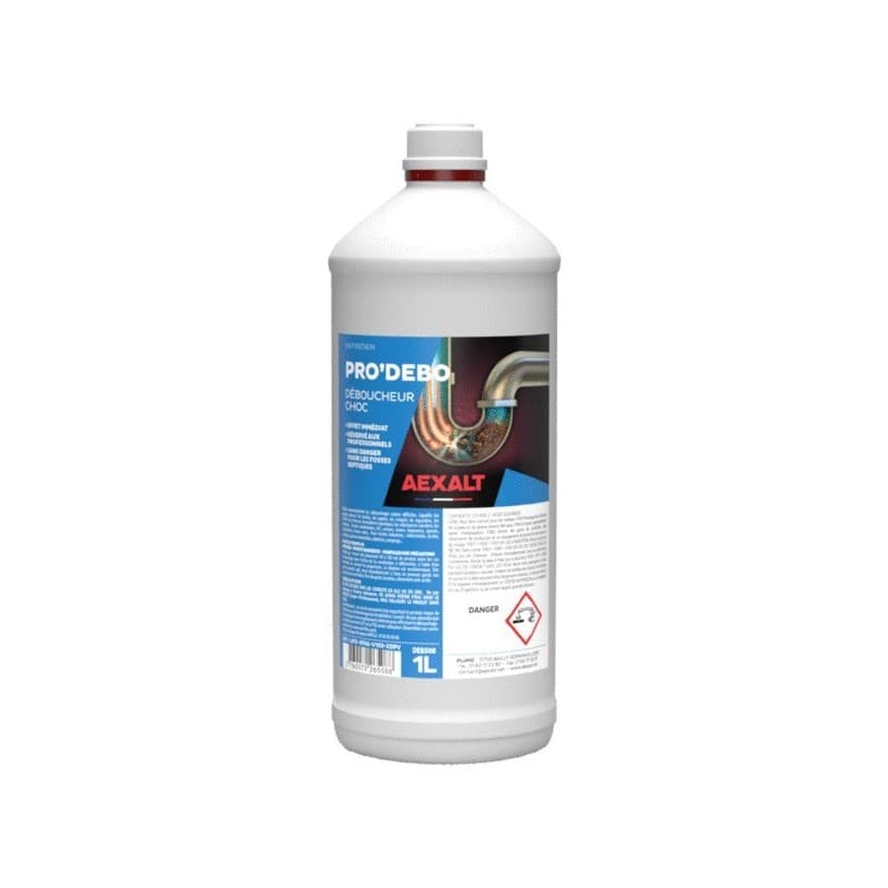 Déboucheur choc pro'debo 1 bouteille(s) de 1 litre(s) 1 litre(s) déboucheur canalisation déboucheur choc pro'debo - pluho aexalt
