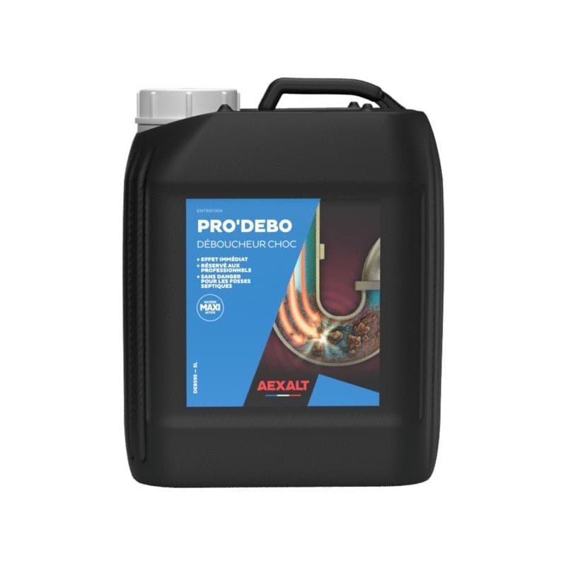 Déboucheur choc pro'debo 1 bidon(s) de 5 litre(s) 5 litre(s) déboucheur canalisation déboucheur choc pro'debo - pluho aexalt