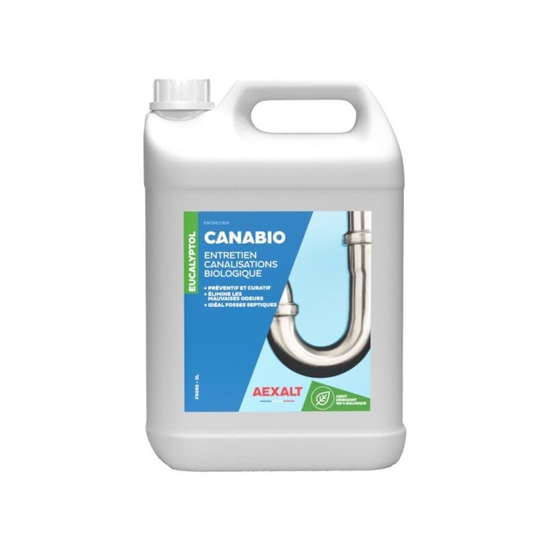 Entretien canalisations biologique canabio 1 bidon(s) de 5 litre(s) 5 litre(s) entretien canalisations biologique canabio prévention fosse, canalisati