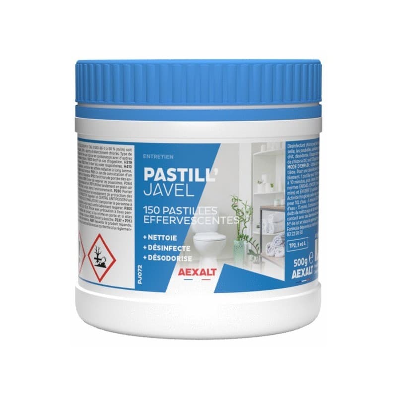 Pastilles effervescentes pastill'javel 1 boîte(s) de 150 pièce(s) cuisine, wc, salle de bain pastilles effervescentes pastill'javel désinfectant, déso