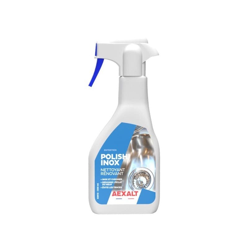Nettoyant rénovant polish'inox 1 vaporisateur(s) de 500 millilitre(s) 0.5 litre(s) nettoyant rénovant polish'inox rénovant cuisine, wc, salle de bain