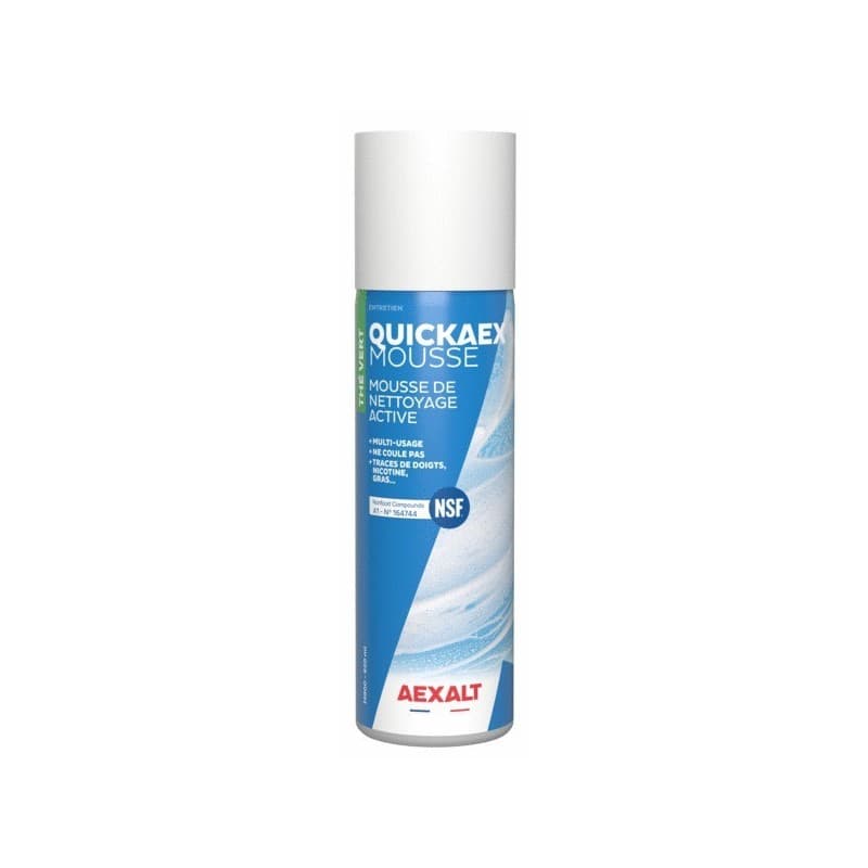 Mousse de nettoyage active quickaex spray thé vert nettoyant 0.65 litre(s) mousse de nettoyage active quickaex 1 spray(s) de 650 millilitre(s) - pluho