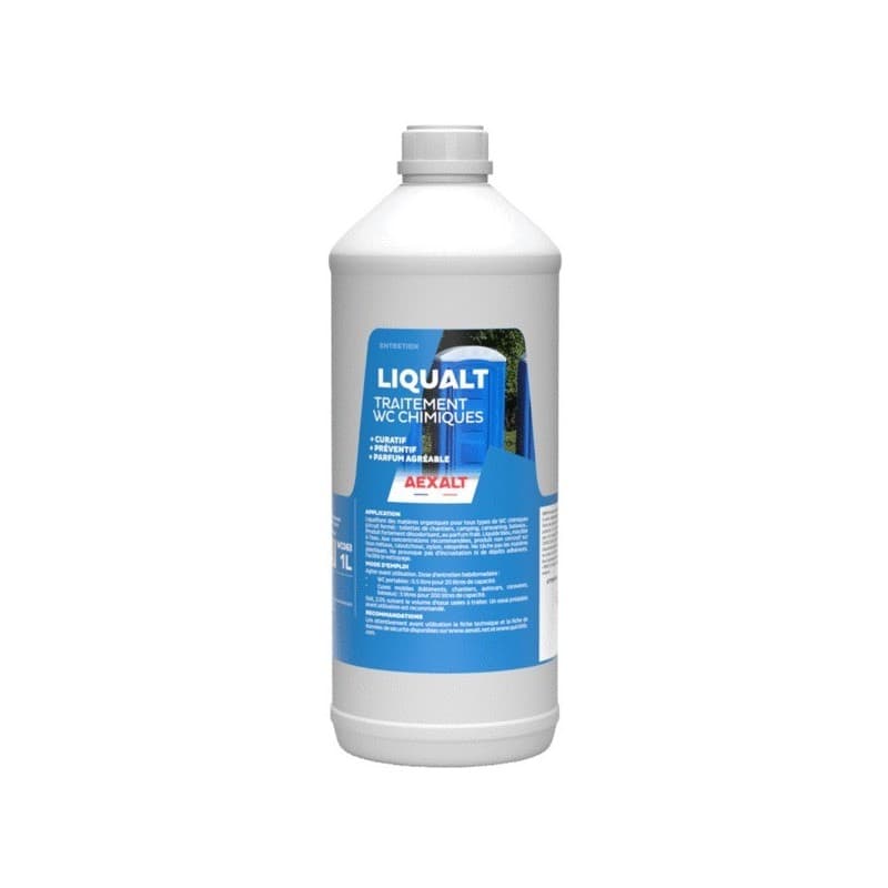 Traitement wc chimiques liqualt 1 bidon(s) de 1 litre(s) 1 litre(s) wc traitement wc chimiques liqualt désodorisant, prévention - pluho aexalt