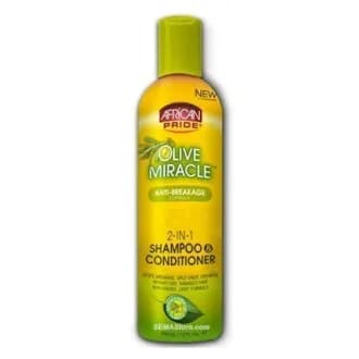 Shampoing et Après-shampoing (2 en 1) Anti-casse à l'huile d'olive - African Pride Olive Miracle