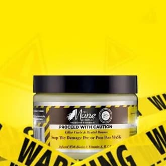 CAUTION ! STOP THE DAMAGE PRE OR POST POO MASK (soin avant lavage ou masque réparateur) - The Mane choice