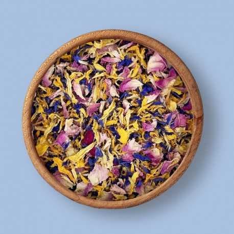 Pétales de Fleurs Comestibles Bio - Souci, Bleuet, Rose