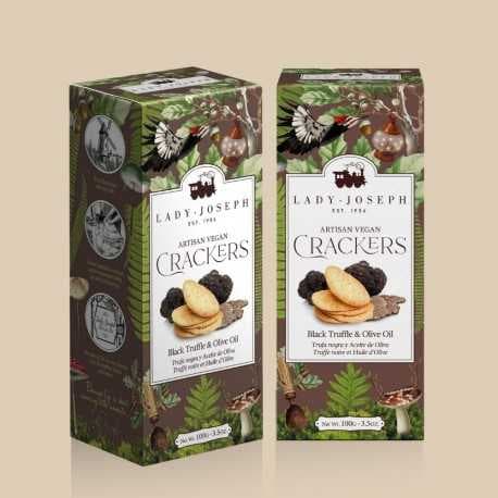 Crackers artisanaux à la Truffe Noire & Huile d’Olive