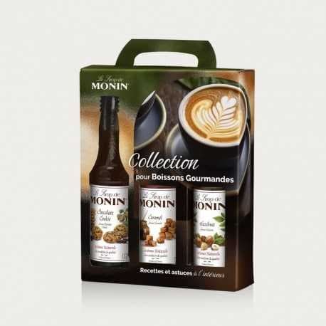 Coffret Cadeau pour Boissons Gourmandes MONIN – 3 x 25 cl – Arômes Naturels