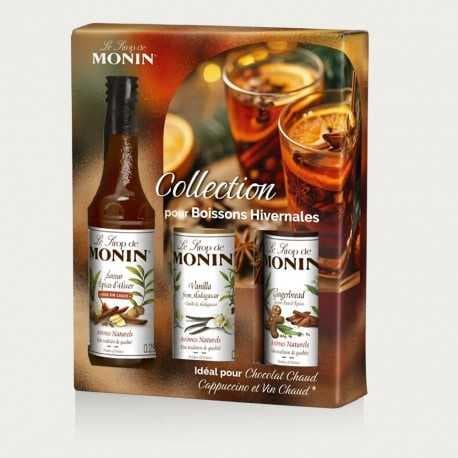 Coffret MONIN Boissons Hivernales – 3 x 25 cl (Arômes Naturels)