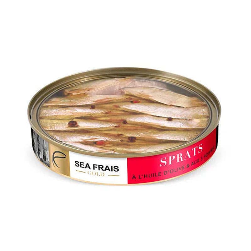 Sprats Ă L'Huile d'Olive et aux 3 Poivres SEA FRAIS