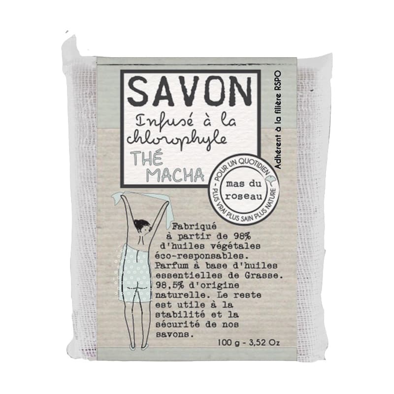 Savon Infusé à la Chlorophyle - Thé Macha MAS DU ROSEAU