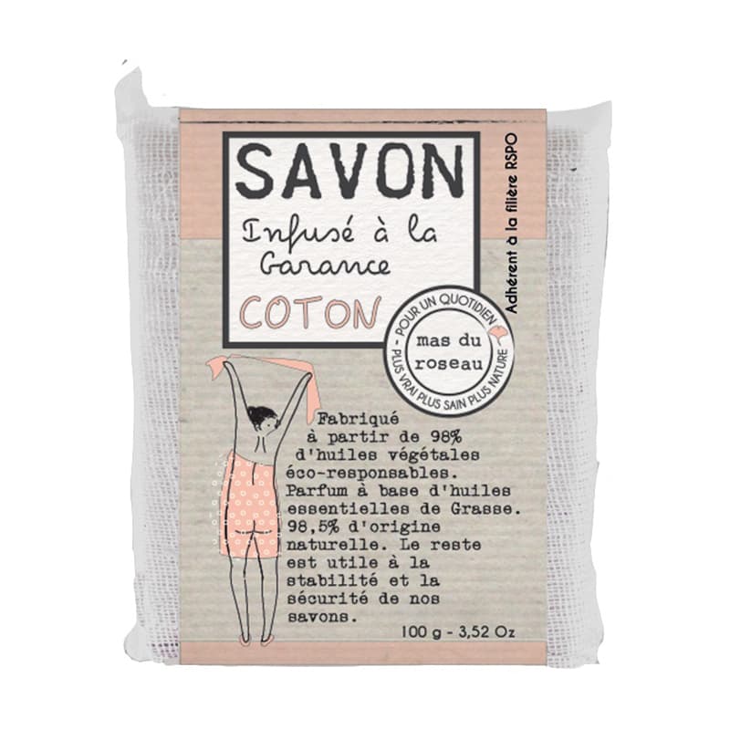 Savon Infusé à la Garance - Coton MAS DU ROSEAU