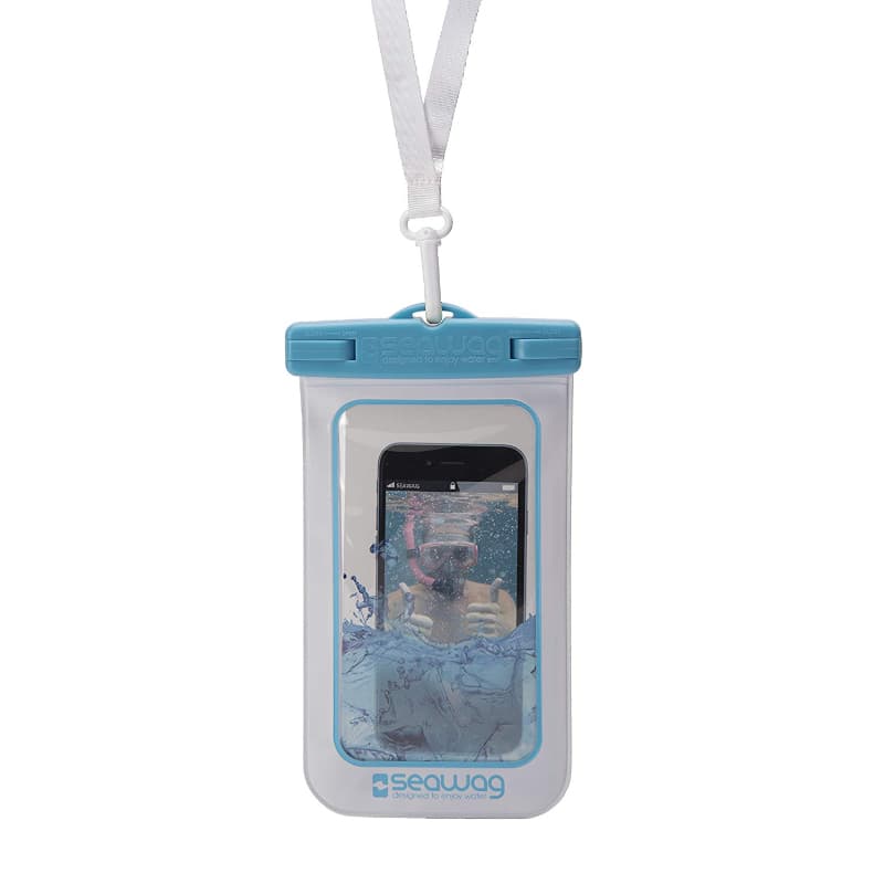 Pochette Universel SEAWAG 100% WaterProof Pour SmartPhone Blanc / Bleu