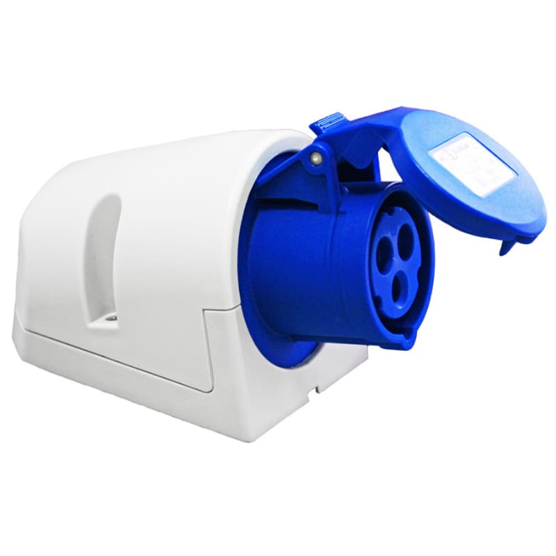 Prise femelle TREM 16A CEE - IP44 Bloc prise avec clapet
