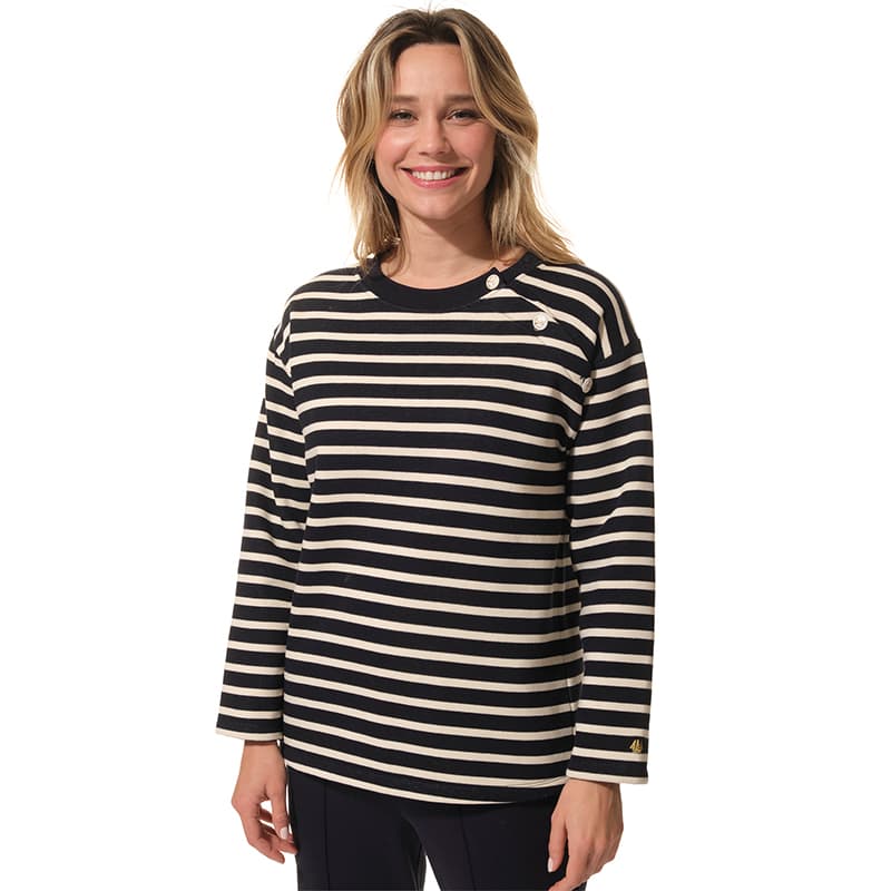 Sweat HUBLOT Evoli L Marine/Ecru