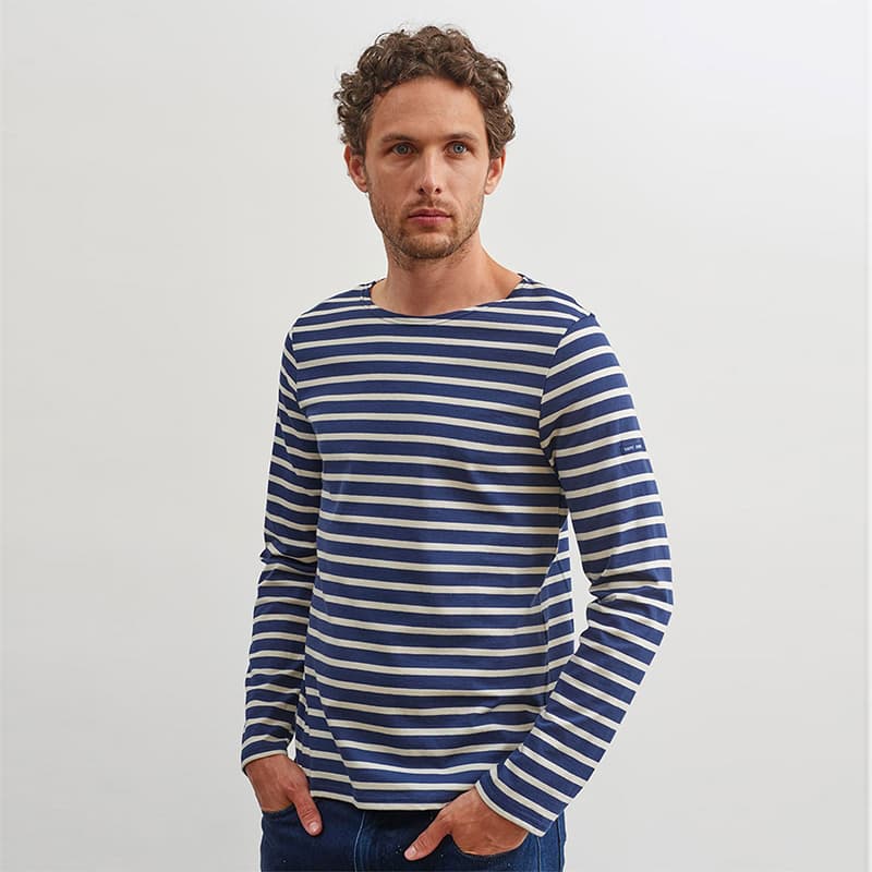 Marinière SAINT JAMES Minquiers Moderne M Marine/Neige