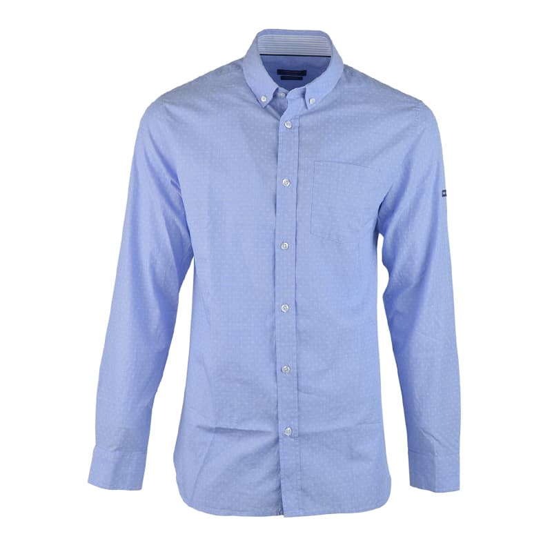 Chemise SAINT JAMES Emilien L Ciel/Blanc