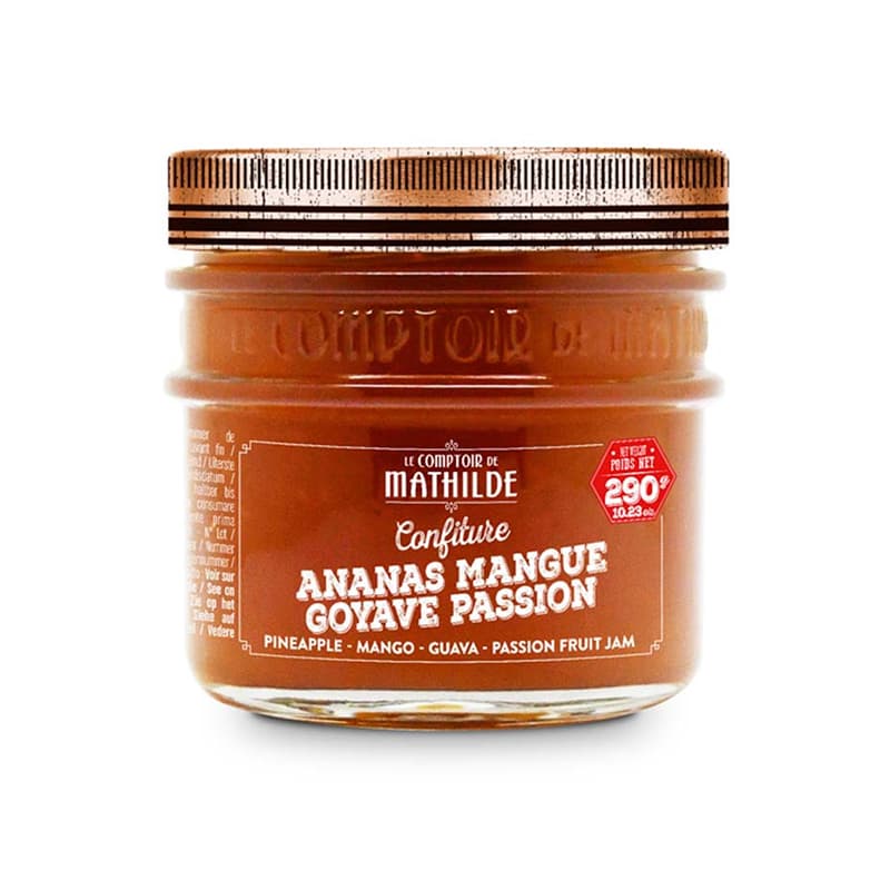 Confiture LE COMPTOIR DE MATHILDE - Ananas, Mangue, Goyave, Passion